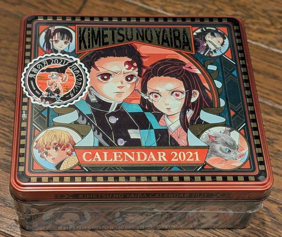 鬼滅の刃　コミックカレンダー　2021 特製缶入り日めくりカレンダー