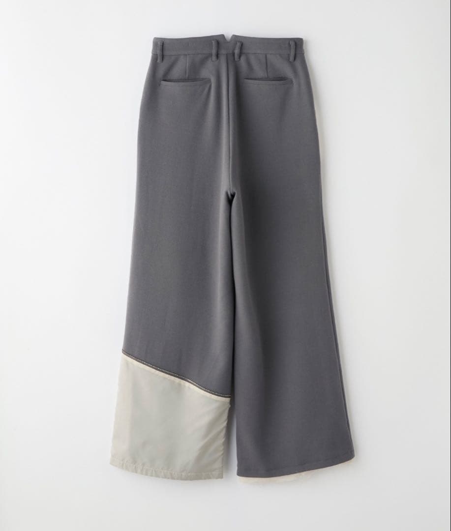 【GRANCY】グランシー　リバースレイヤードスラックス（グレーMサイズ）