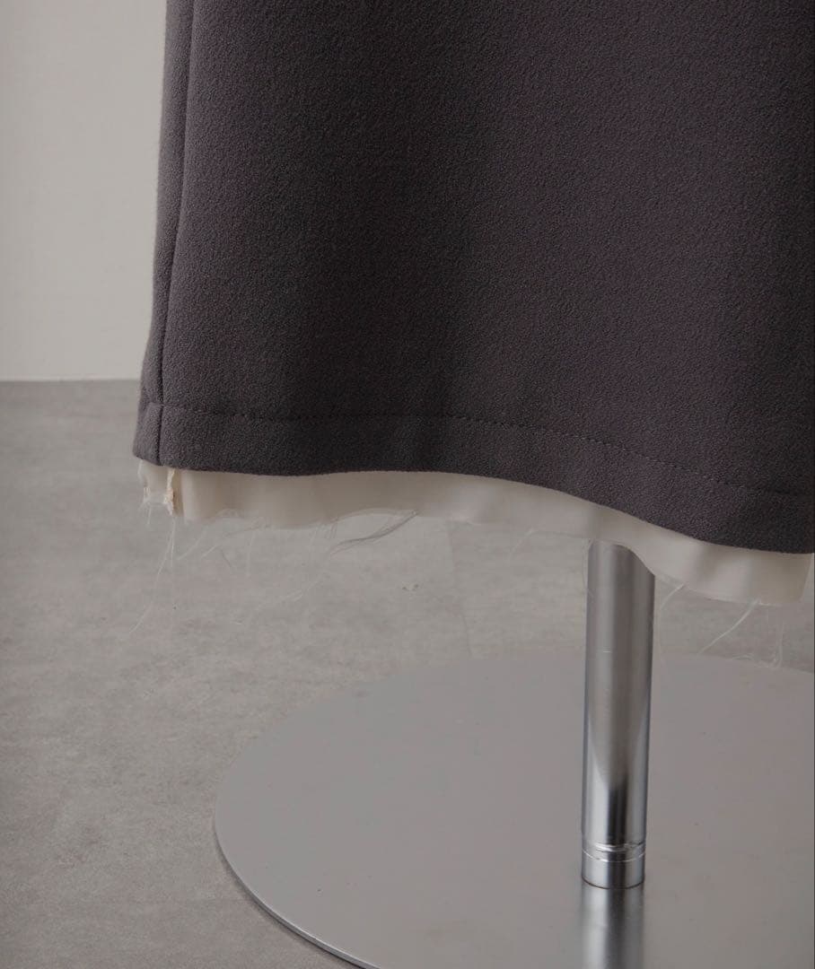 【GRANCY】グランシー　リバースレイヤードスラックス（グレーMサイズ）