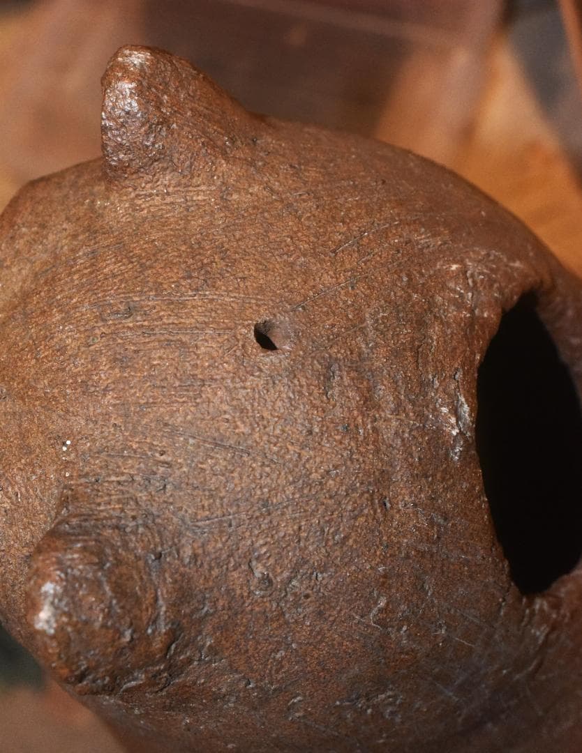 n*e様 貴重な常滑焼　狸　松下衛作　タヌキの置物　78ｃｍ●250303-03