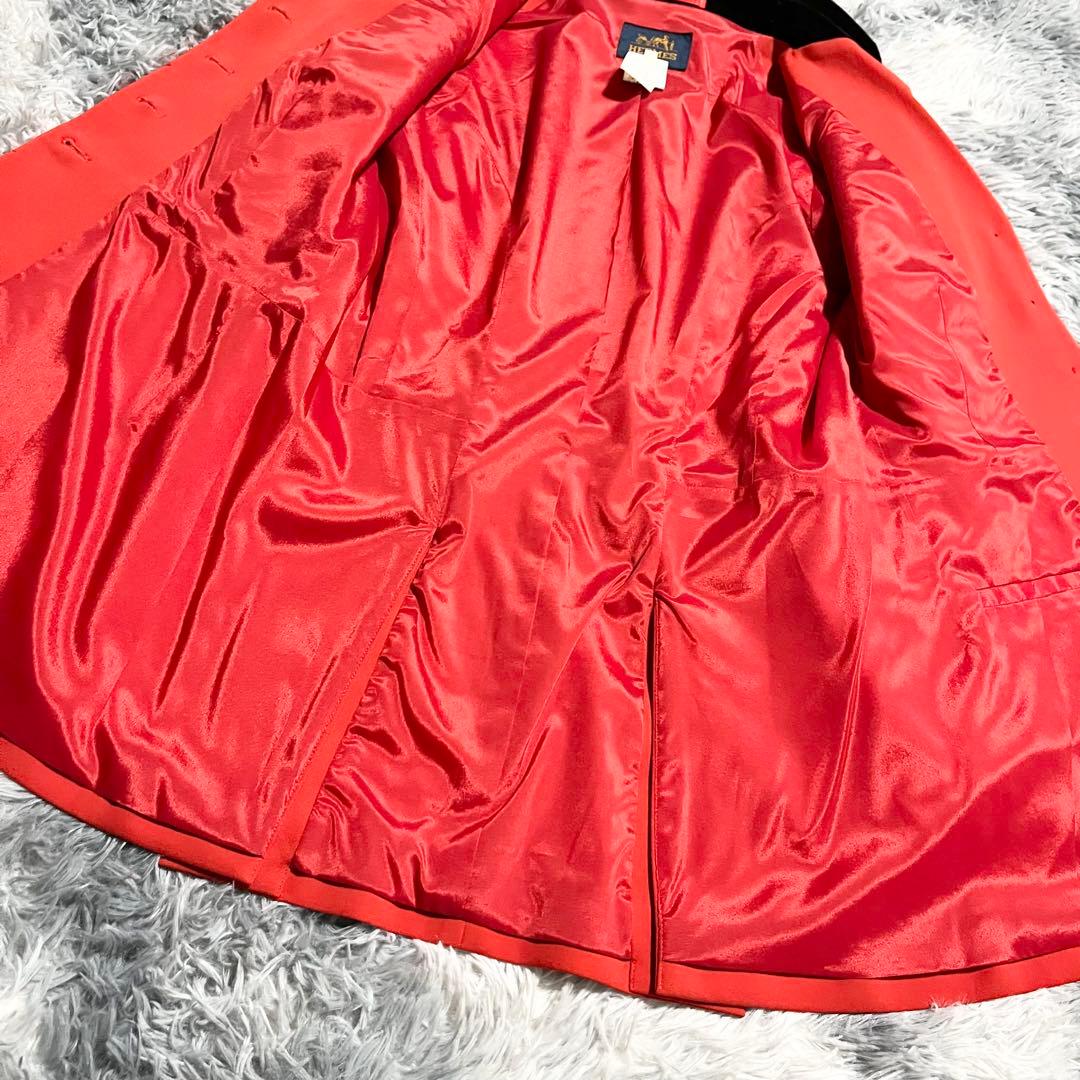 HERMES エルメスカラー　レディース　テーラードジャケット　金ボタン　42