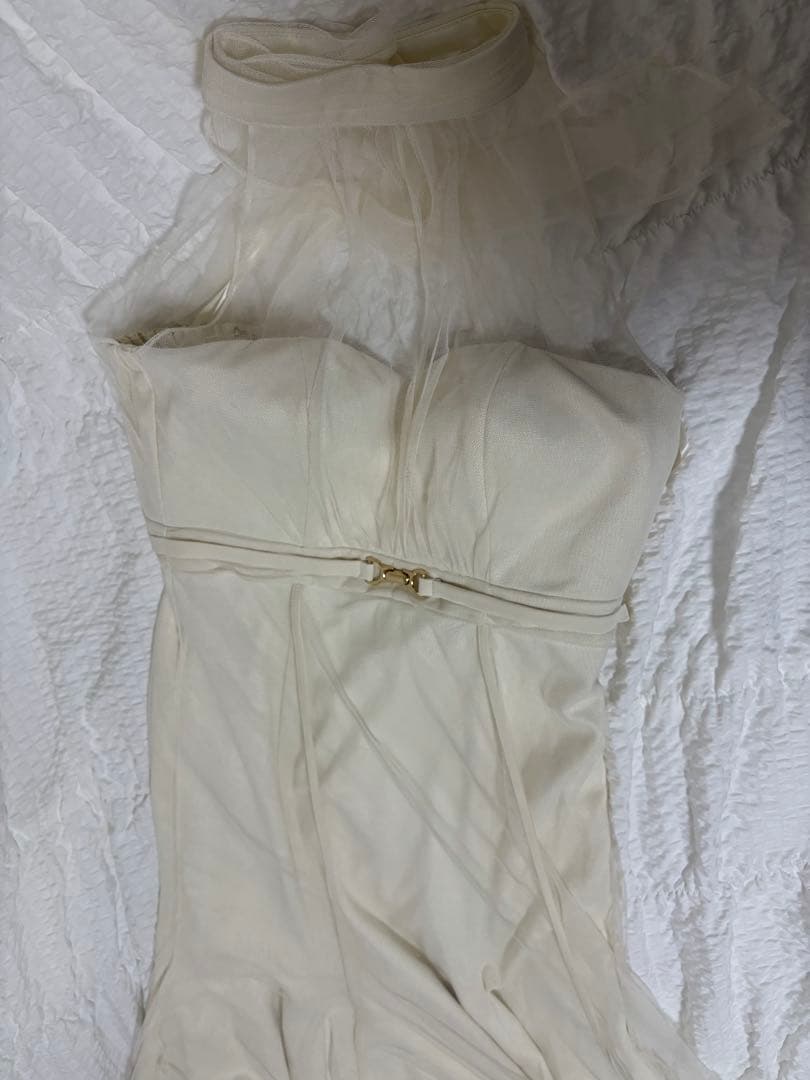 ディア　ローブドフルールロングドレスマーメイドクリスマスホルターネックシースルー