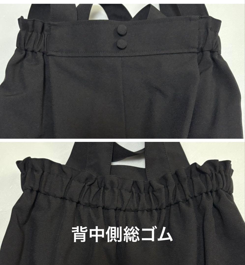 G42新品女の子120フォーマル黒パンツスーツセットスカラップジャケット