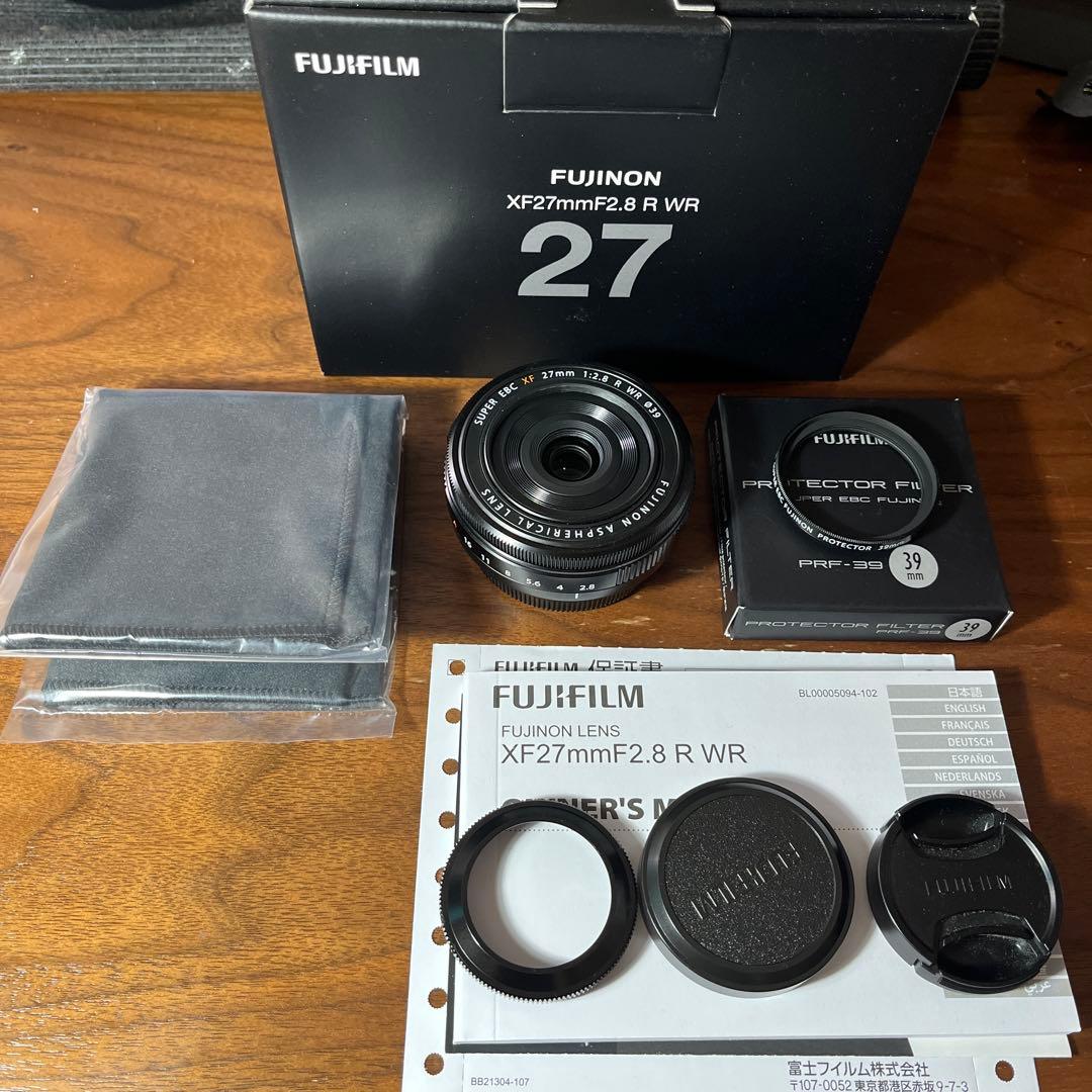 美品XF27mmF2.8 R WR レンズ FUJIFILM Fujinon