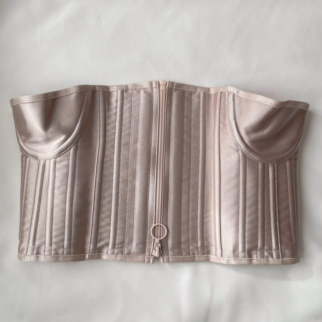 元鈴木さん コルセット キンバリー Mサイズピンクシャンタン