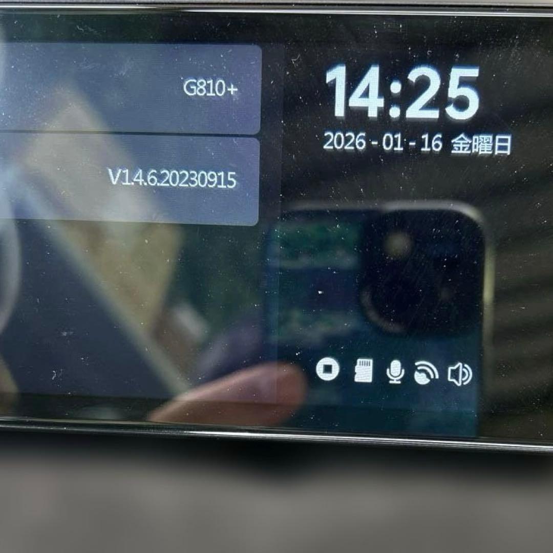 7144【新品同様】JADO SMART ミラー型 ドラレコ G810+4K