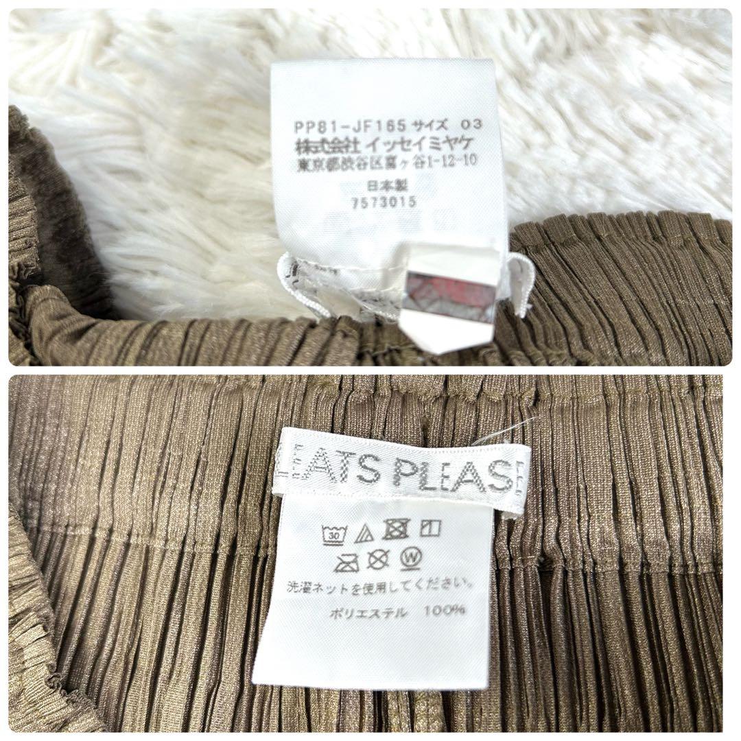 【極美品】プリーツプリーズ ポケットあり スーパーワイド プリーツパンツ 袴 3