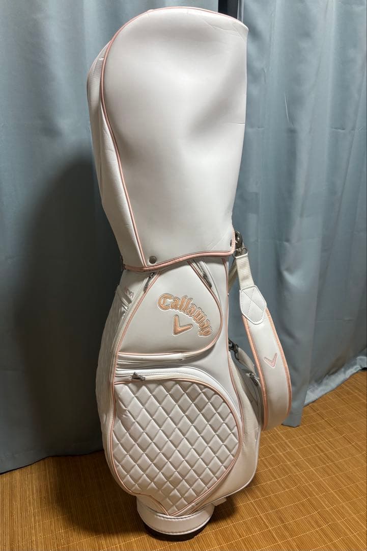Callaway ゴルフキャディバッグ ホワイト＆ピンク