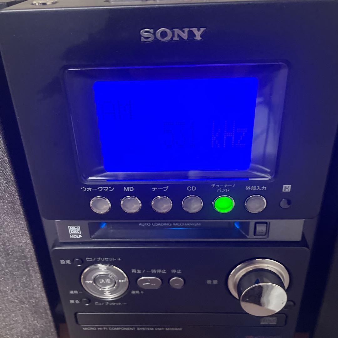 #891SONY MD搭載オールインワンコンポ CMT-M35WM B ブラック