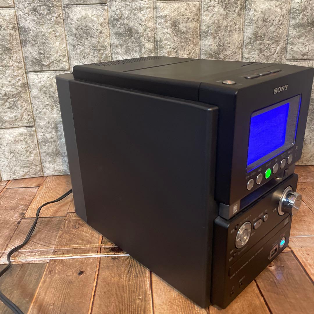 #891SONY MD搭載オールインワンコンポ CMT-M35WM B ブラック