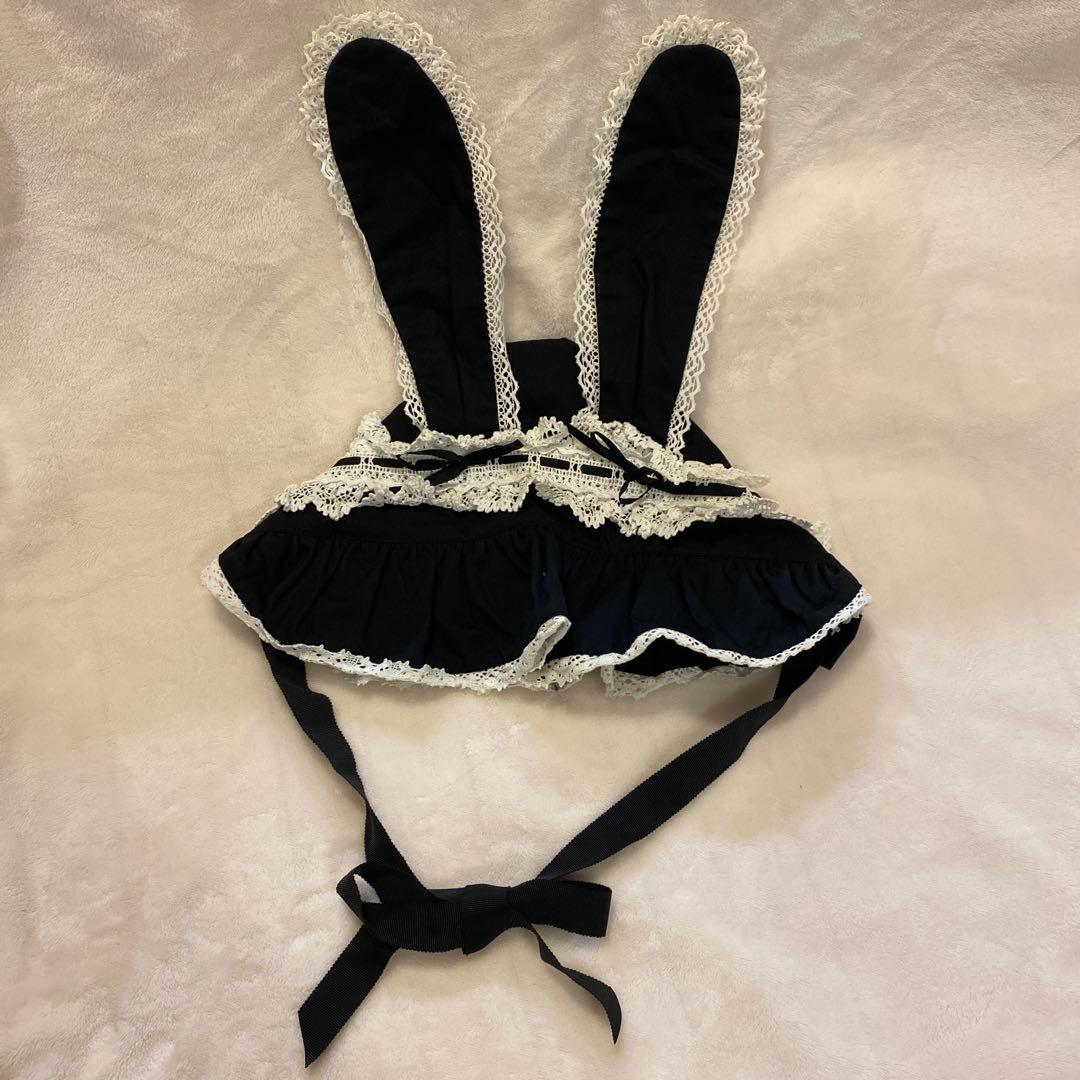 ベイビーザスターズシャインブライト　ウサ耳ボンネット