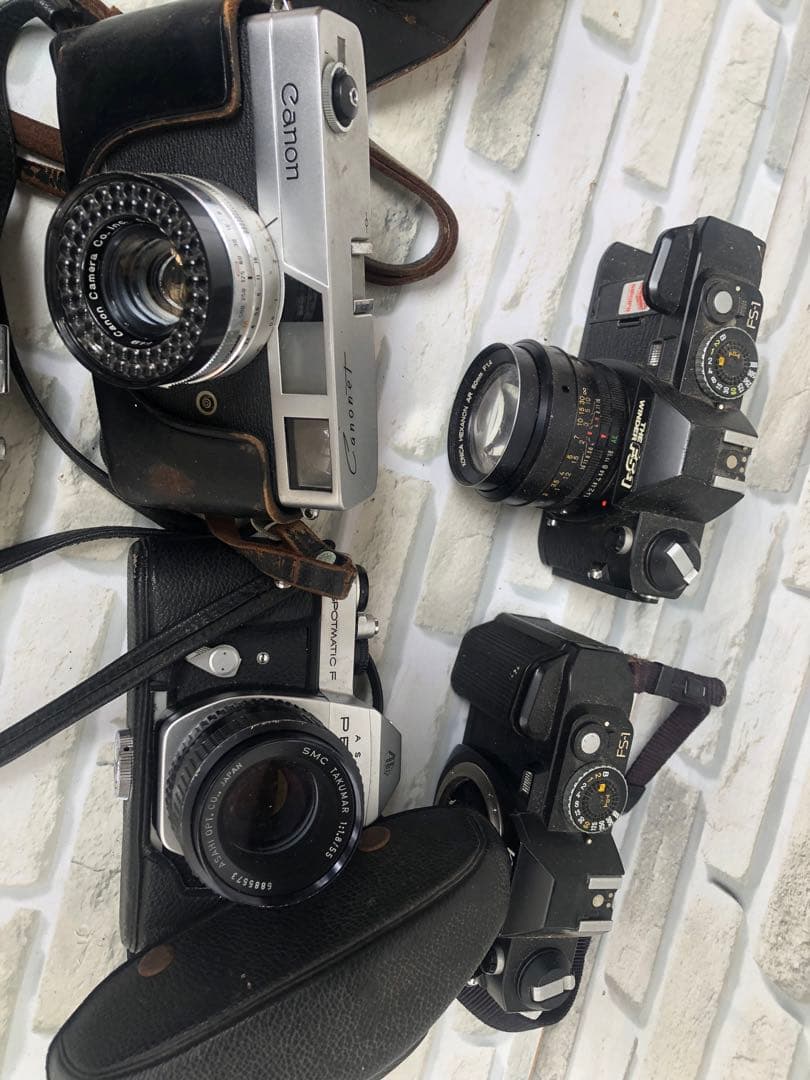 キャノン、コニカなどまとめて5台ジャンク(A166)