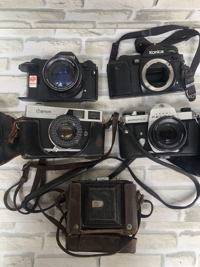 キャノン、コニカなどまとめて5台ジャンク(A166)