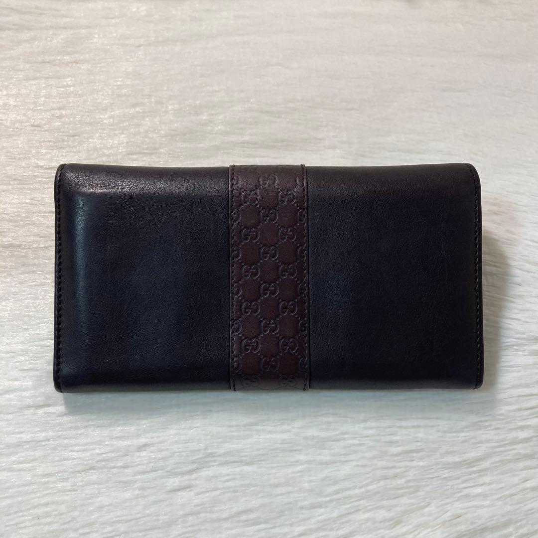 本日限定　美品　GUCCI グッチ　二つ折り　長財布　レザー　茶色　ロング　人気