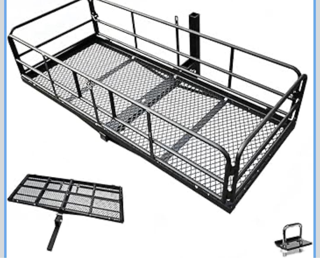 ヒッチキャリアカーゴ 深型 152x63x35cm 折畳み式 カーゴバスケット
