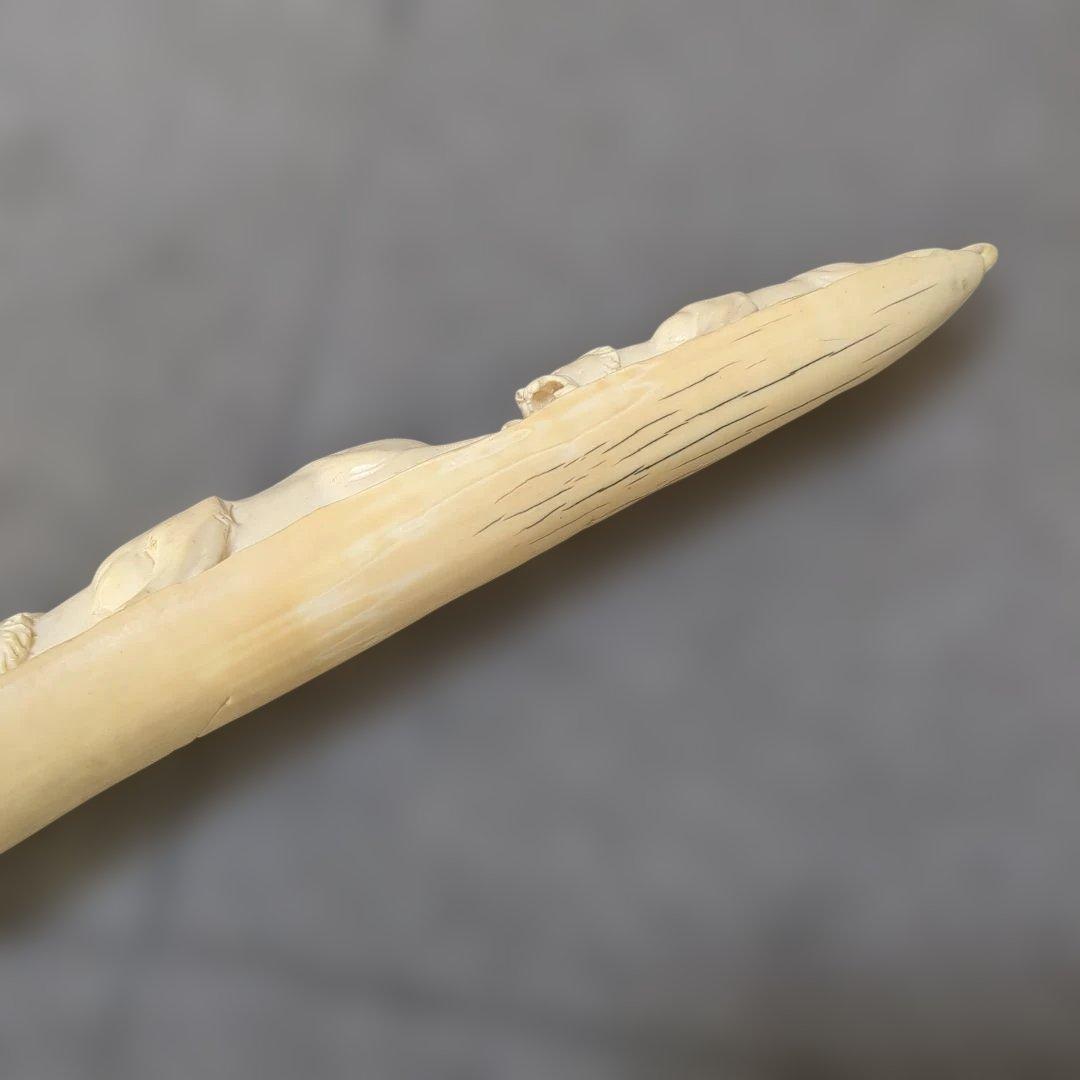 象牙風 虎 象 置物セット