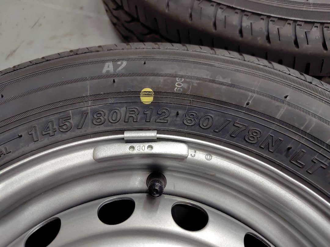 145/80-12YOKOHAMA4本セット/新車外し12000円