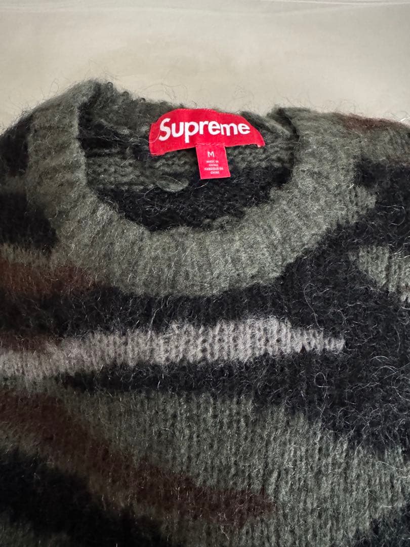 トップス Supreme Brushed Mohair Sweater \"Camo\" M