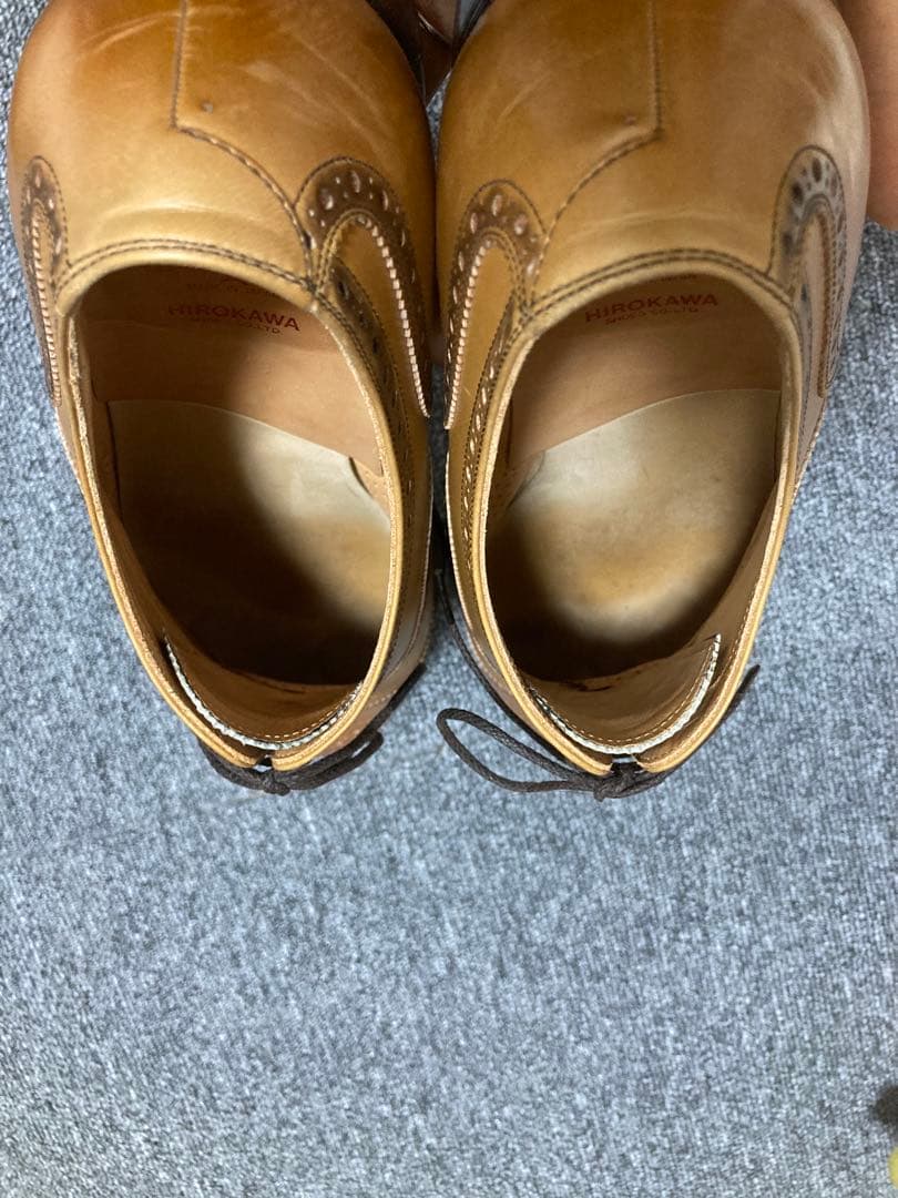 スコッチグレイン ベージュブラウン ビジネスシューズ　26.5 パーティ　結婚