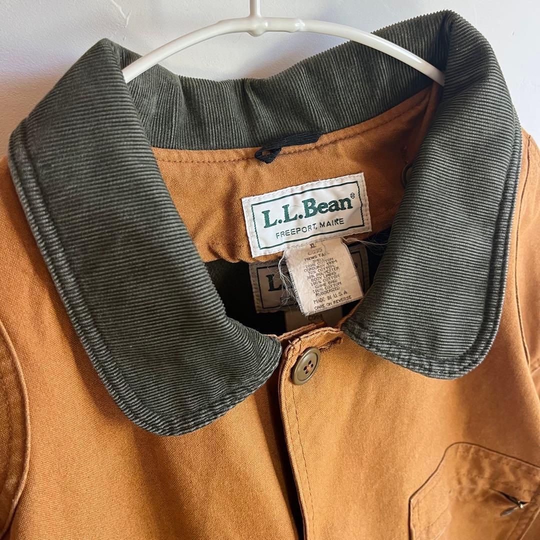 USA 80s 古着 エルエルビーン フィールドコート ダック地 XL