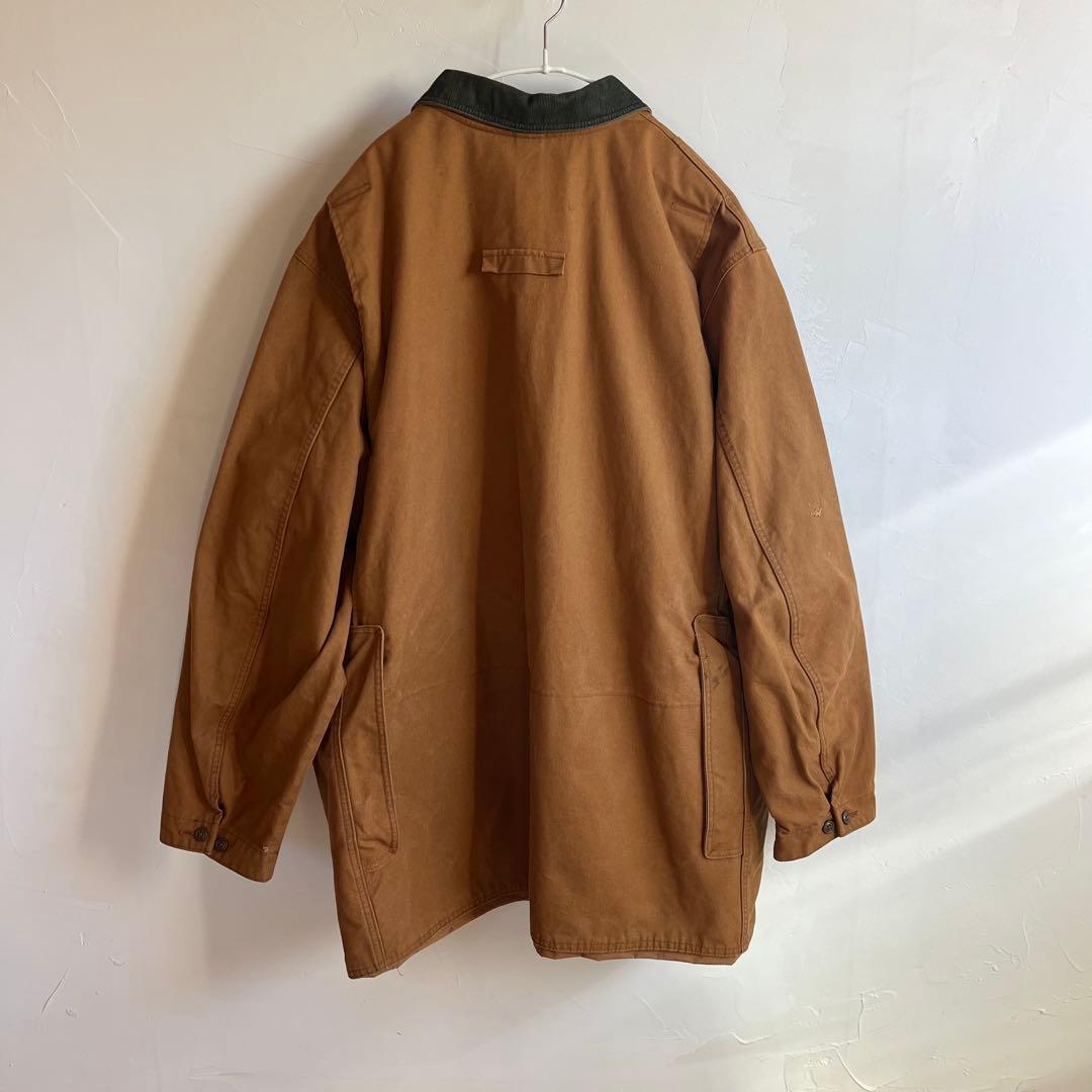 USA 80s 古着 エルエルビーン フィールドコート ダック地 XL