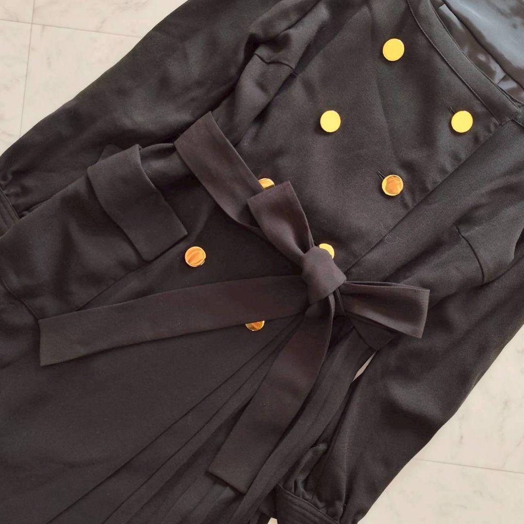 グレースコンチネンタル ウールタッチダブルワンピース