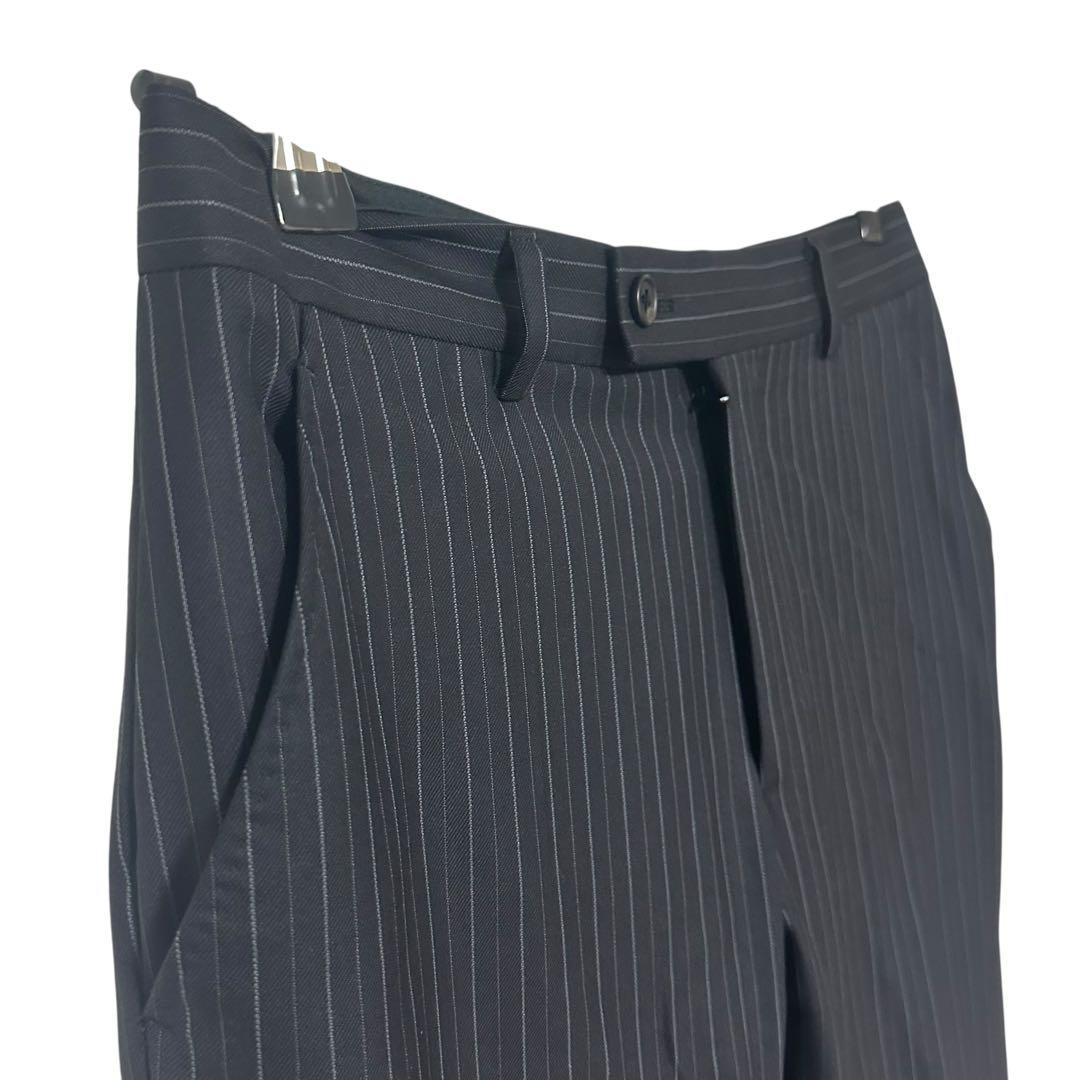 国産美品✨Paul Smith × zenia生地 ストライプ 2ピース紺 M