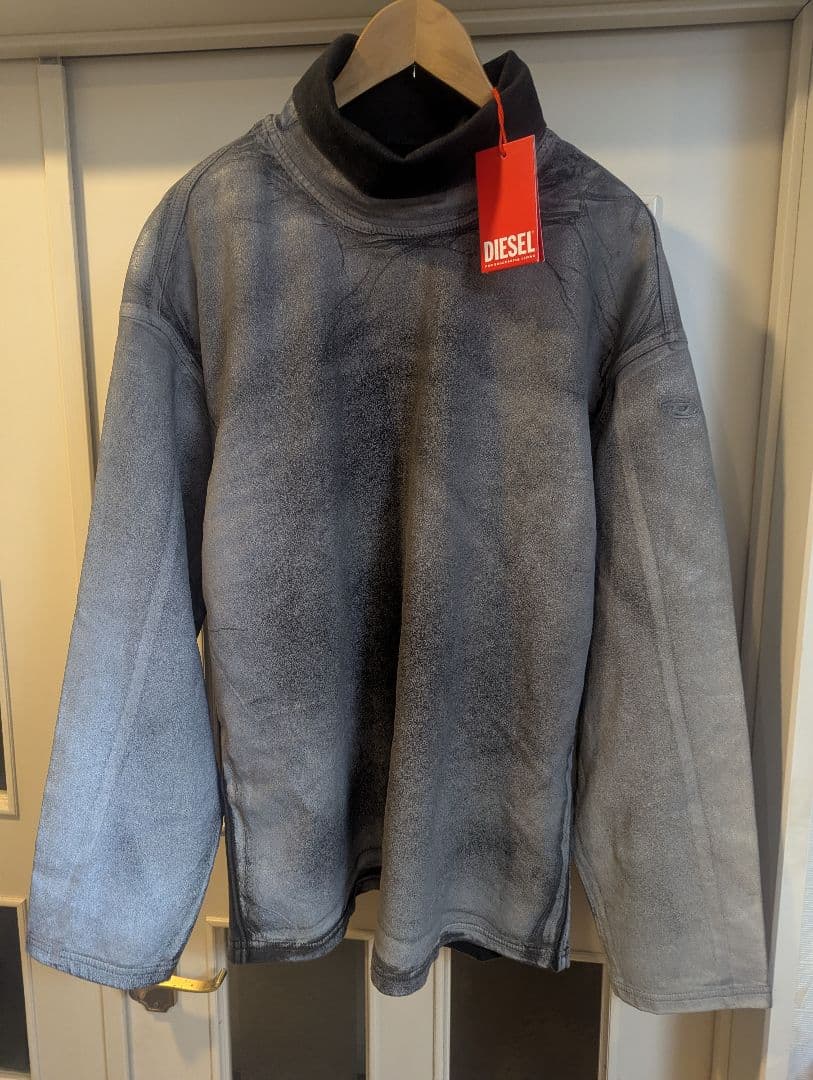 DIESEL [新品タグ付き] グレン期 特殊加工プルオーバースウェット
