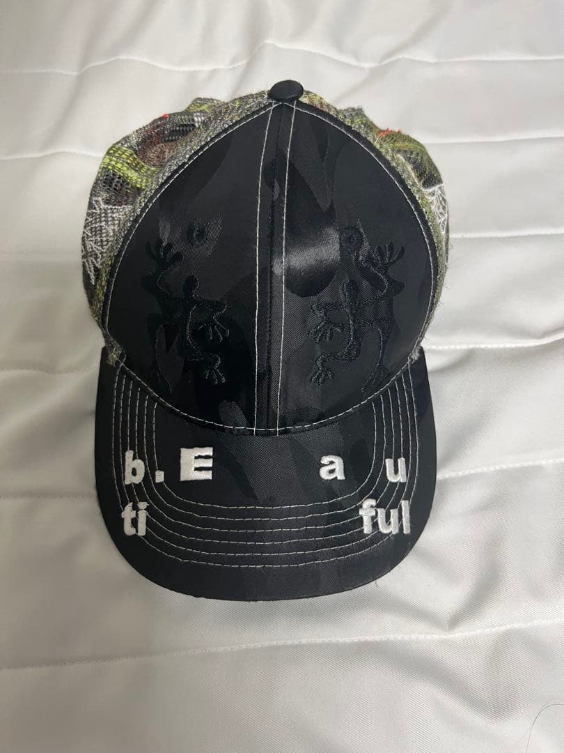 b.eautiful カモフラージュ メッシュキャップ