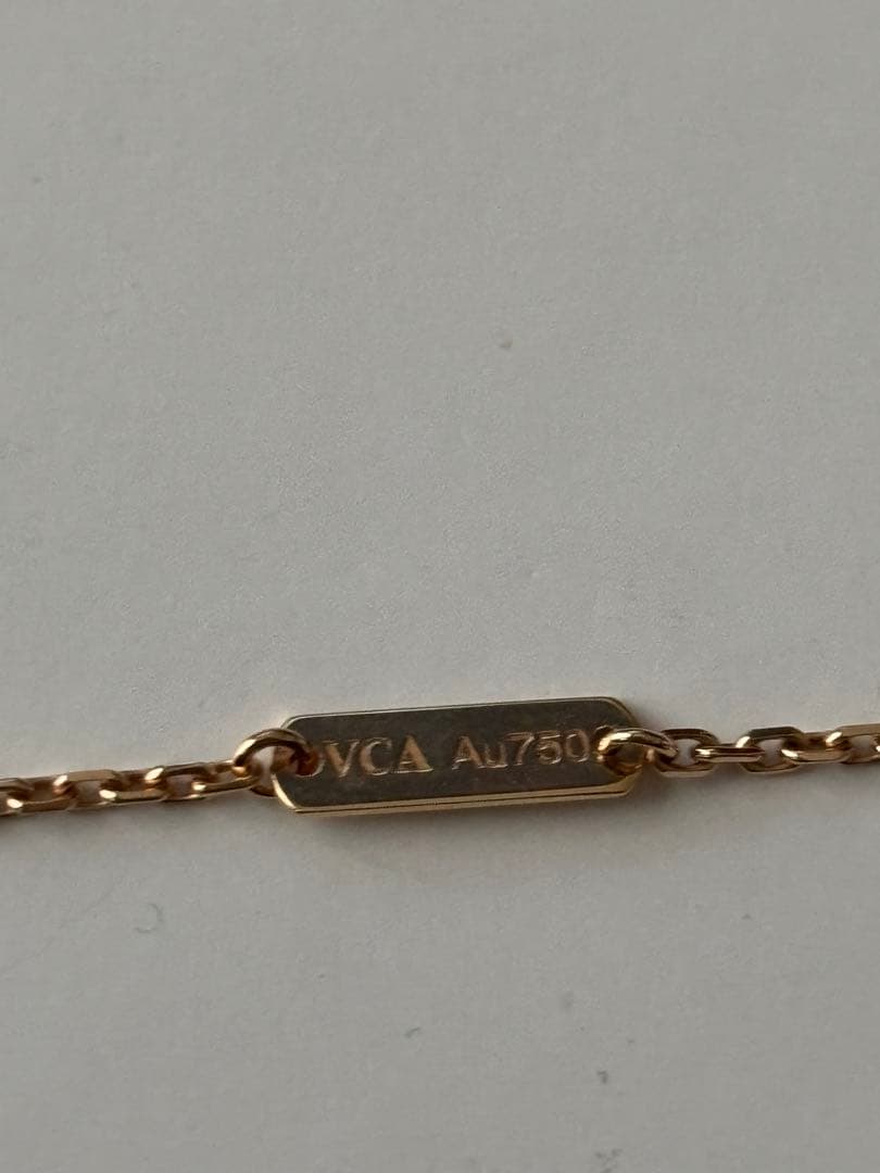 ヴァンクリーフ&アーペルヴィンテージアルハンブラペンダントグレーマザーオブパール