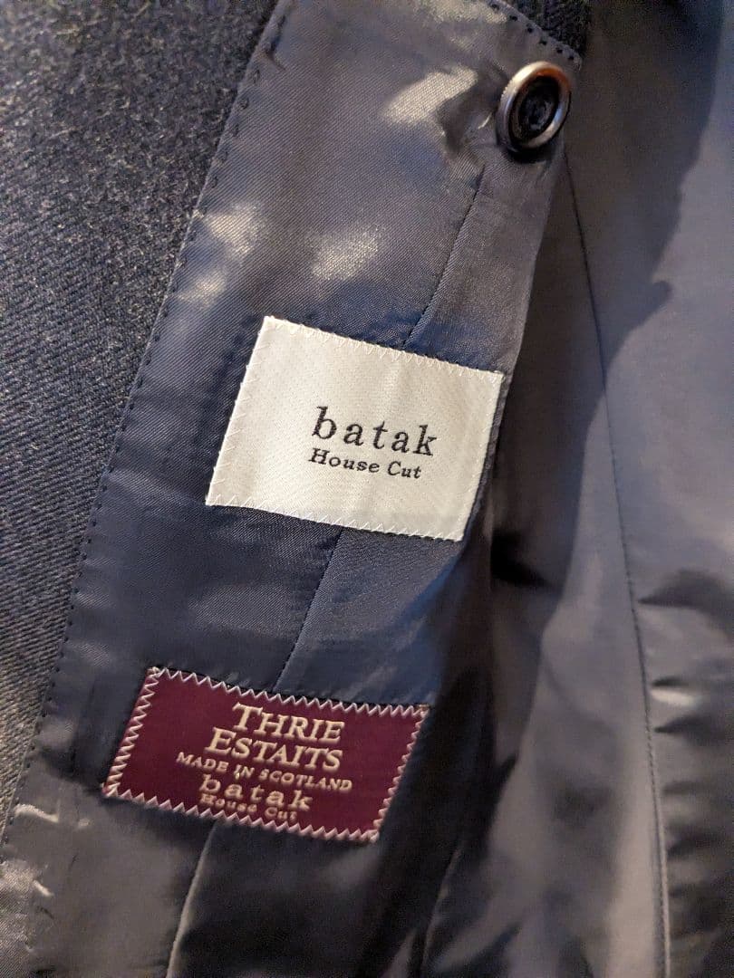 batak バタクハウスカット　フランネル3ピーススーツ