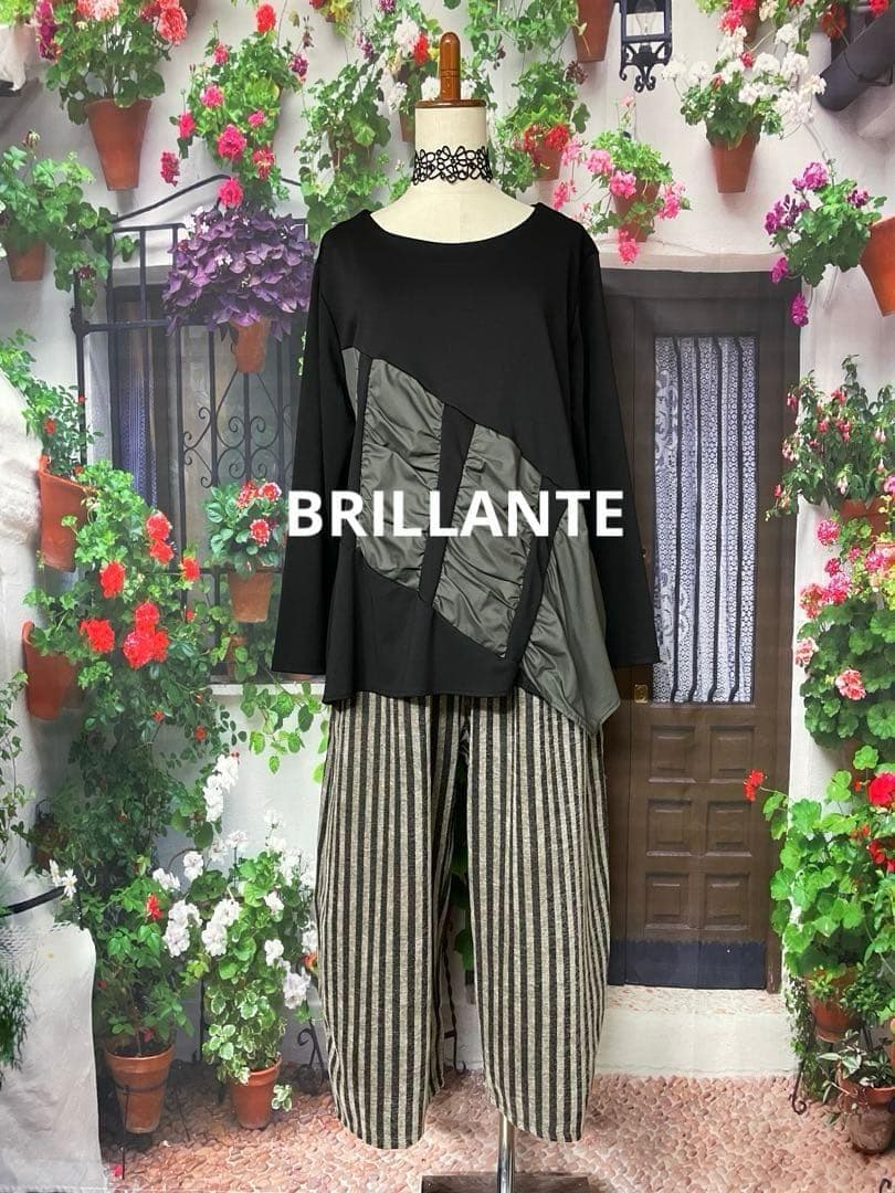 デブリンコ256BRILLANTEステッチデザイン異素材切り替えTU