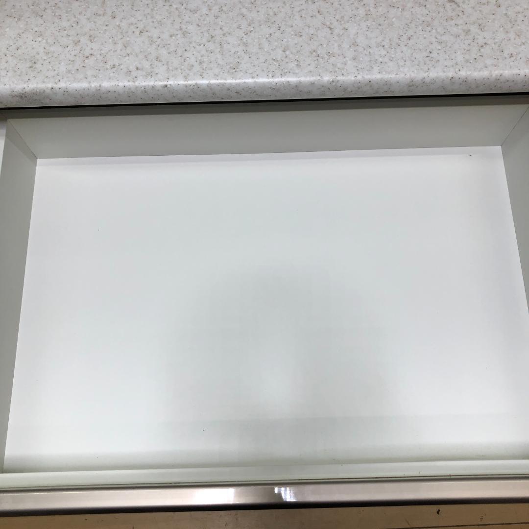 ニトリ 幅100cm キッチンボード　アルミナ2 食器棚 750705-3