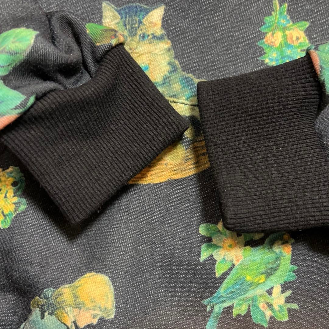 &ellecy アンドエルシー　アンティークパーカー 総柄　猫　ドール