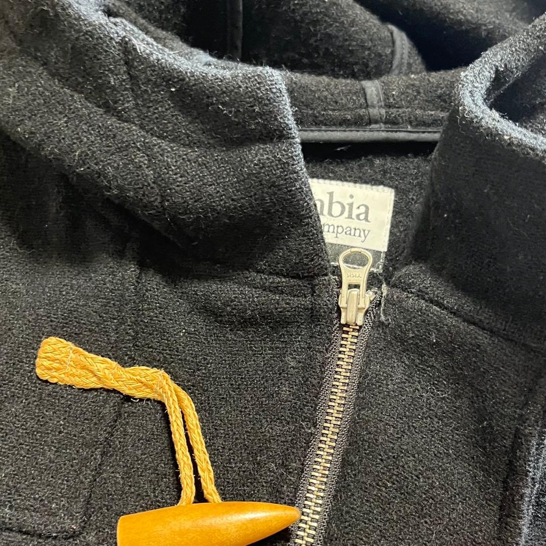 古着 90's コロンビア ショート ダッフルコート ウールジャケット 黒