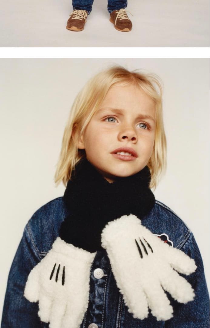 Disney Zara ミッキー マフラー　ザラ　限定