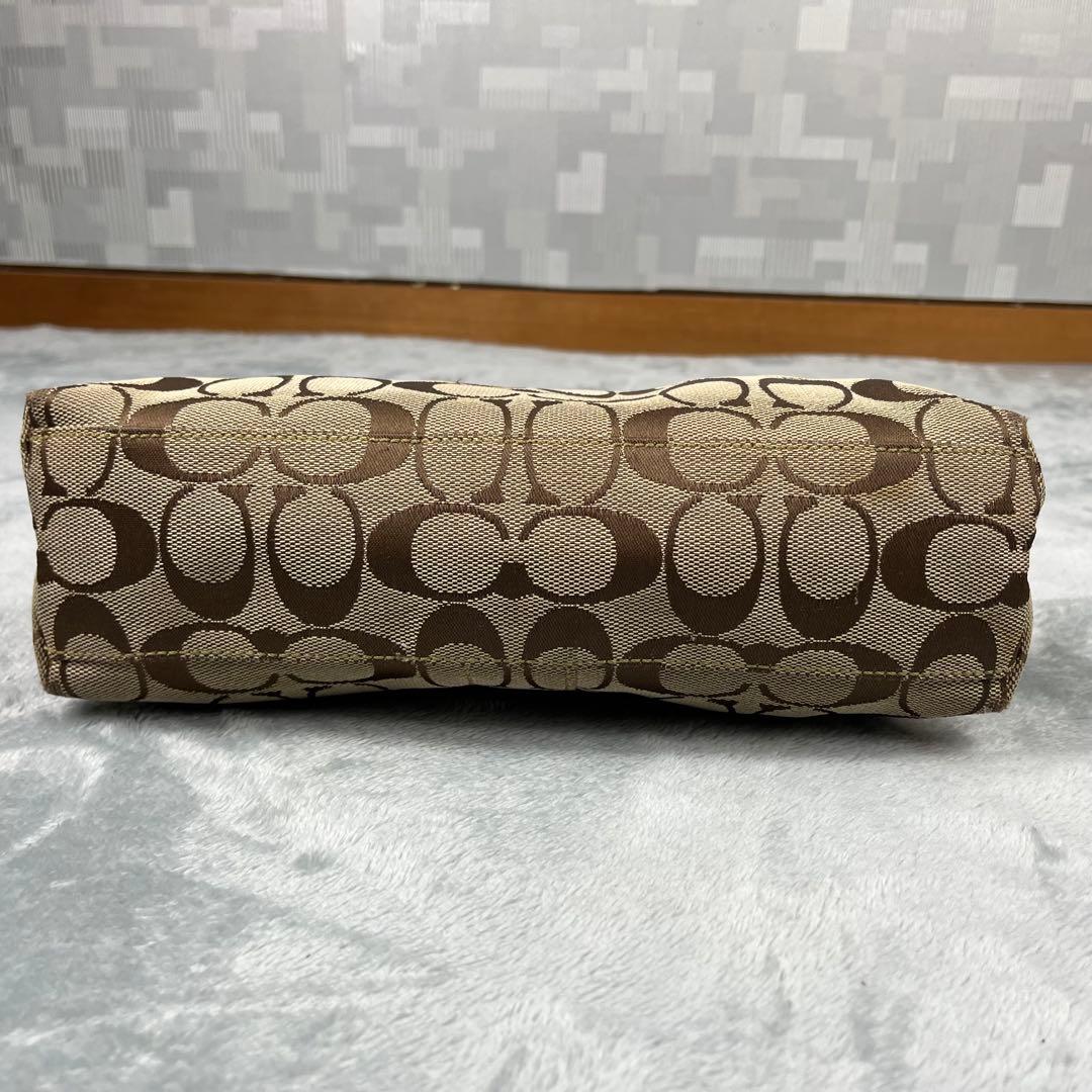 Coach コーチ アクセサリーポーチ シグネチャー ベージュ