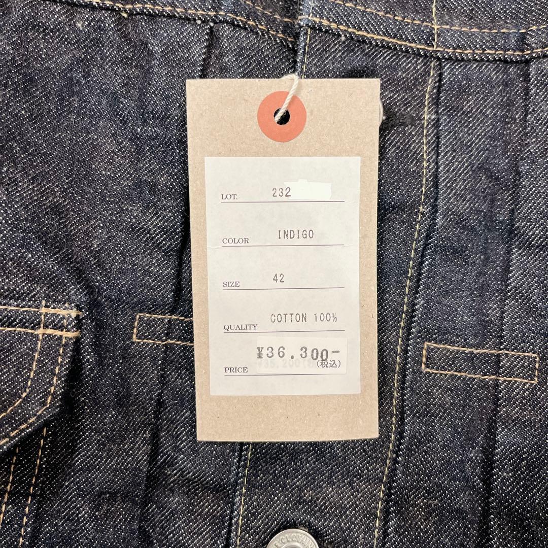 極上 ウエアハウス製 DENIME デニムジャケット 232 2nd 42 濃紺