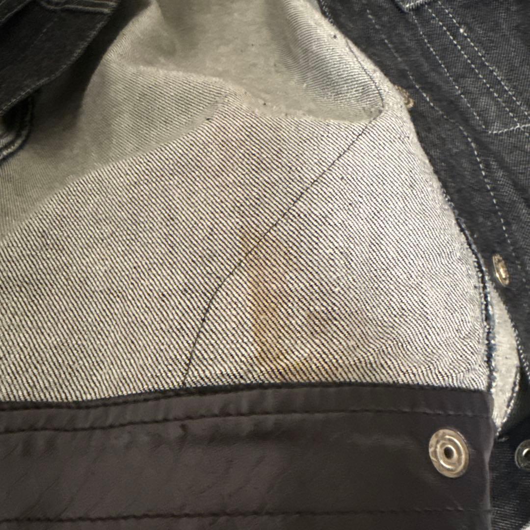 ジャケット・アウター 90-00s VERSACE leather design denim jkt