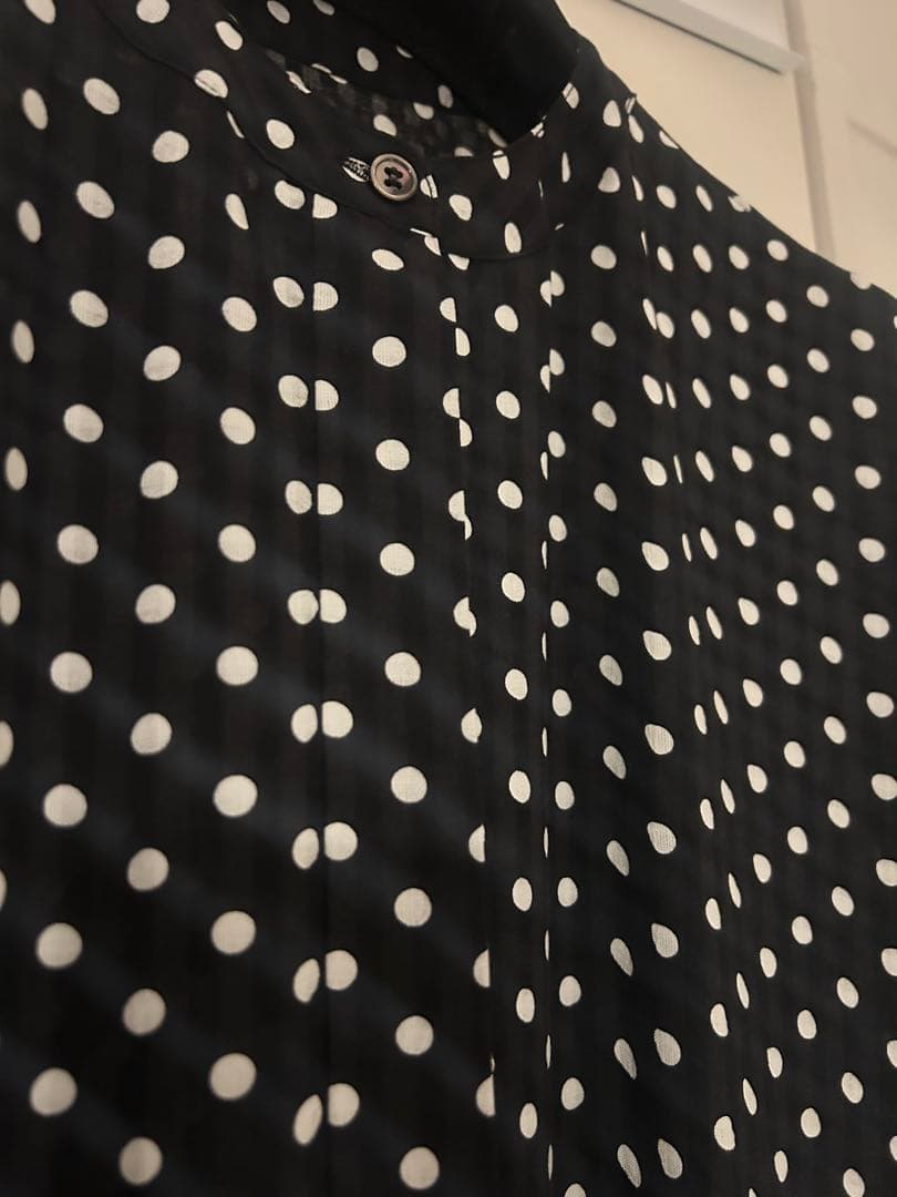 BEARDSLEY ドットギャザーボリューム袖ワンピース 2サイズ 2025新品