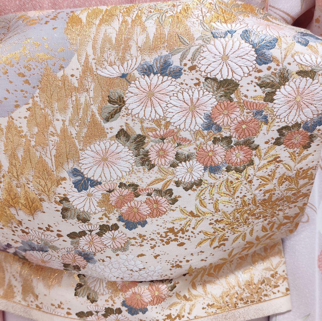 ❰6391❱ フルセット　訪問着　袋帯　帯〆　帯揚げ　正絹 入学式 七五三　着物