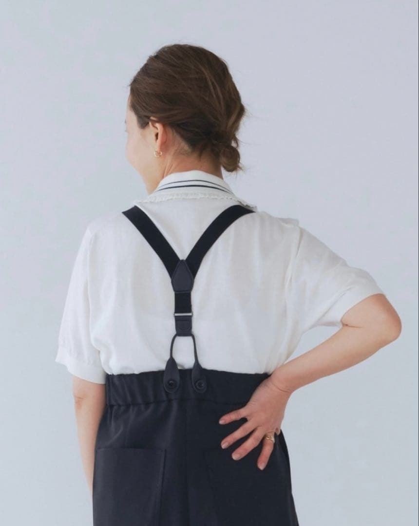 yori ミニフリルポロニット【2025SM】　ホワイト36