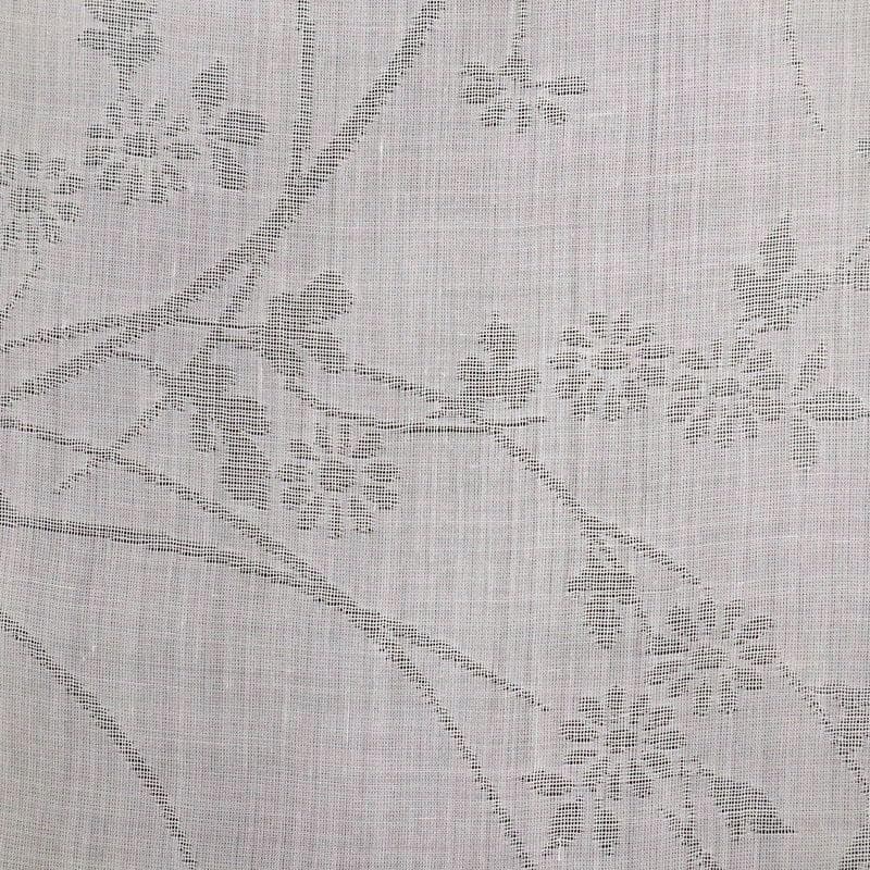 《まー★襦袢仕立て＋衣紋抜き＋長襦袢小千谷紋紗白■野菊反24-296》