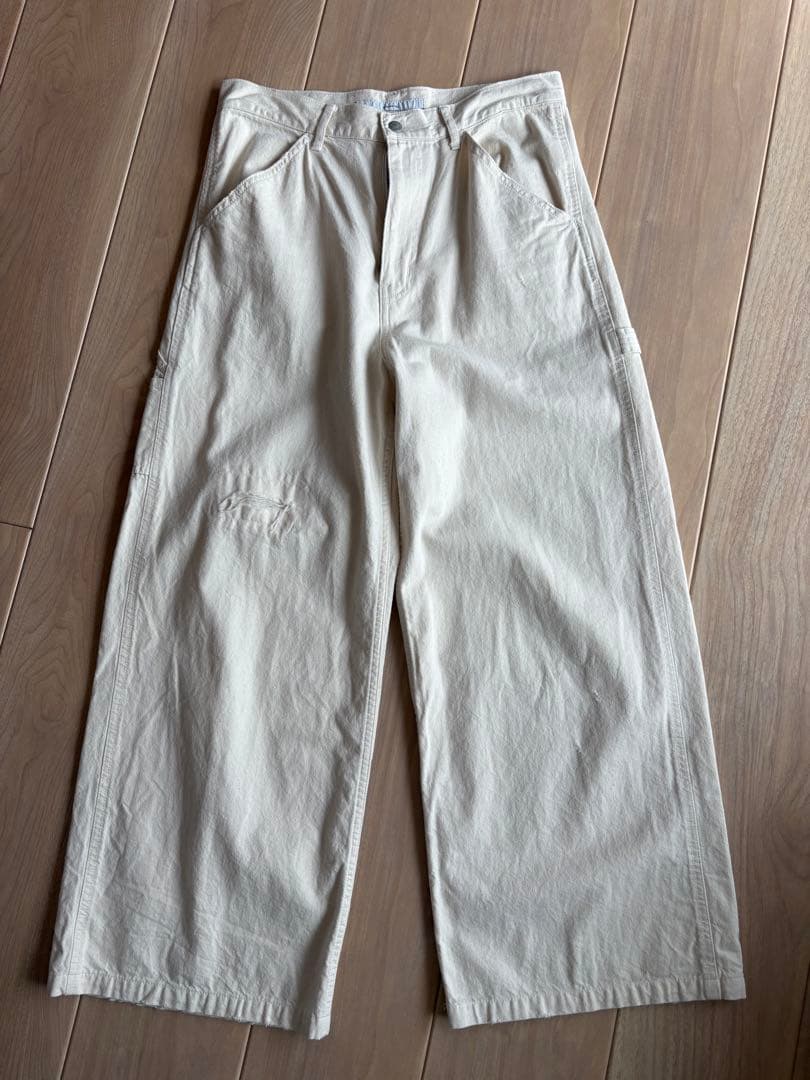 FRAMEWORK デニムペインターパンツ ホワイト