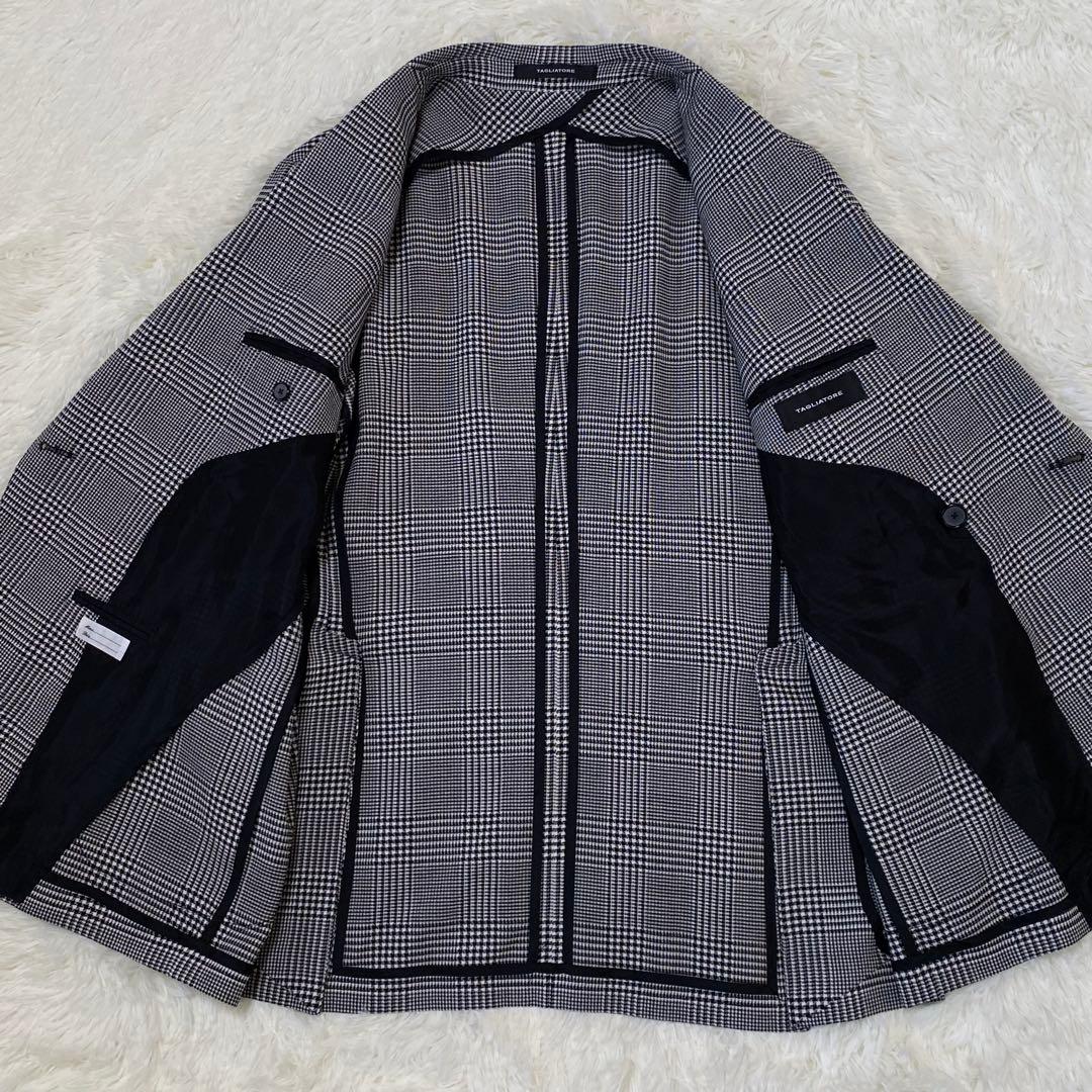 ✨極美品✨ TAGLIATORE ウール チェック ダブル カジュアル 50