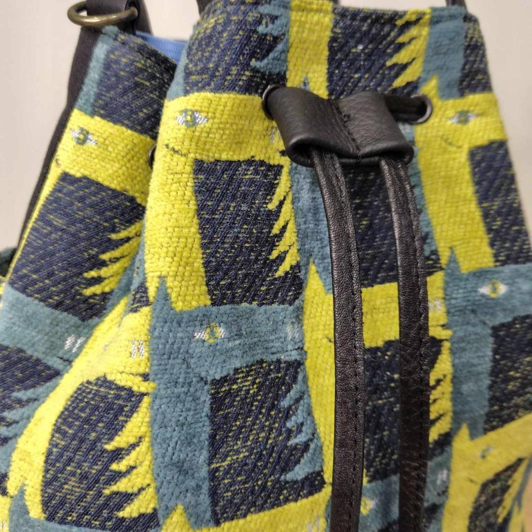 ピュウチャン様　/thoroughbredサラブレットネイビー/巾着Lサイズ