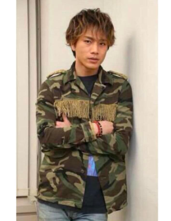 【三代目登坂着】激レア サンローランパリフリンジ ミリタリージャケット エディ