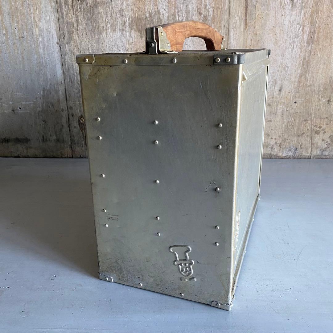 岡持ち　おかもち　横長　大型　昭和レトロ　ヴィンテージ　レトロ　古道具　⑤