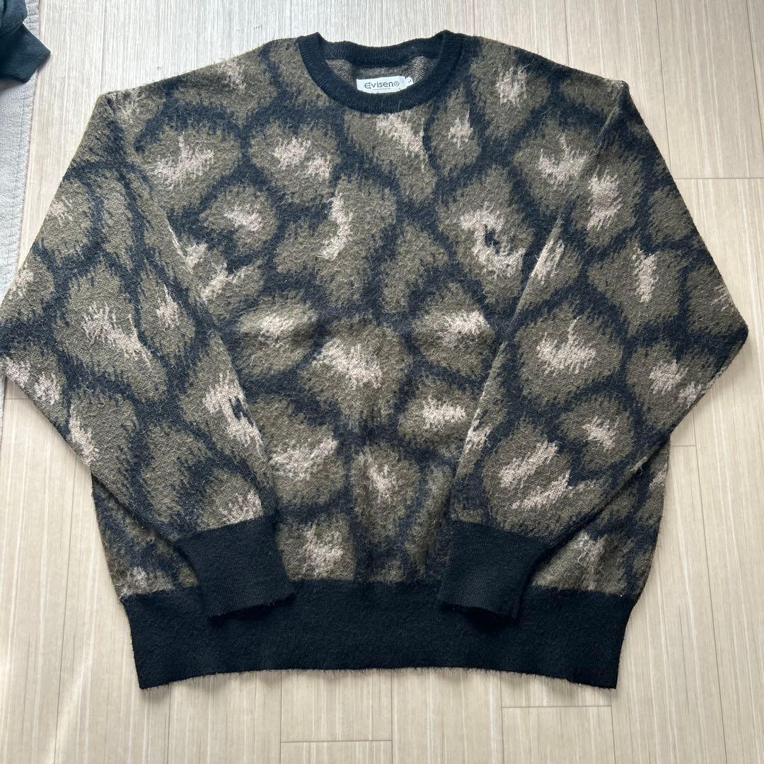 トップス EVISEN SKATEBORDS FIRE MOHAIR SWEATER L
