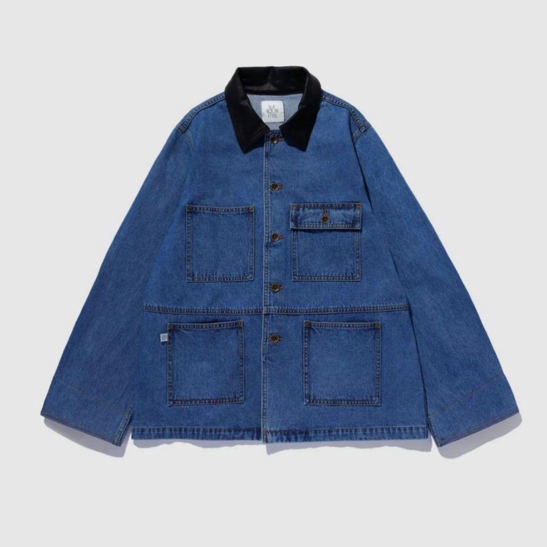 searoomlynn ECO LEATHER COLLAR カバーオール